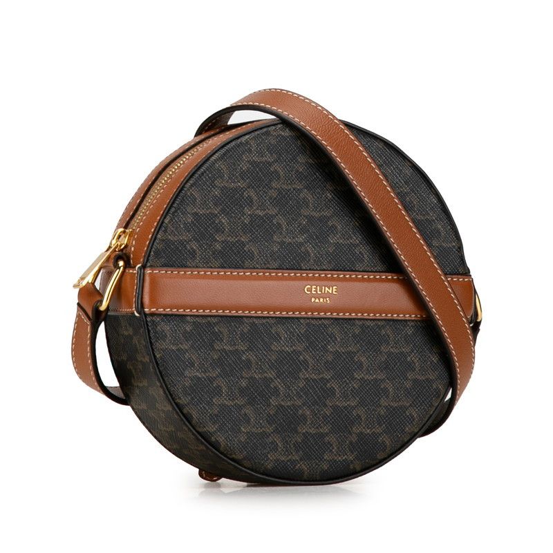Celine Celine Celine Triomphe PVC Leather Shoulder Bag 10G342CAM Canvas Crossbody Bag 10G342CAM in Great Condition Size ONE SIZE - 2 Thumbnail