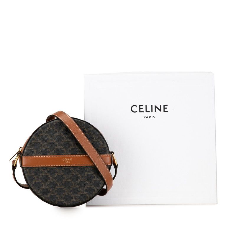 Celine Celine Celine Triomphe PVC Leather Shoulder Bag 10G342CAM Canvas Crossbody Bag 10G342CAM in Great Condition Size ONE SIZE - 10 Thumbnail