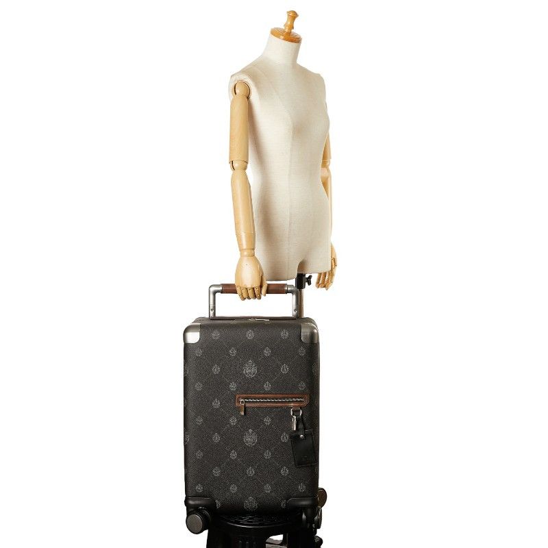 Other Other Berluti x Globe-Trotter Trunk Carry Bag Black PVC Leather Canvas Travel Bag in Very Good Condition Size ONE SIZE - 13 Thumbnail