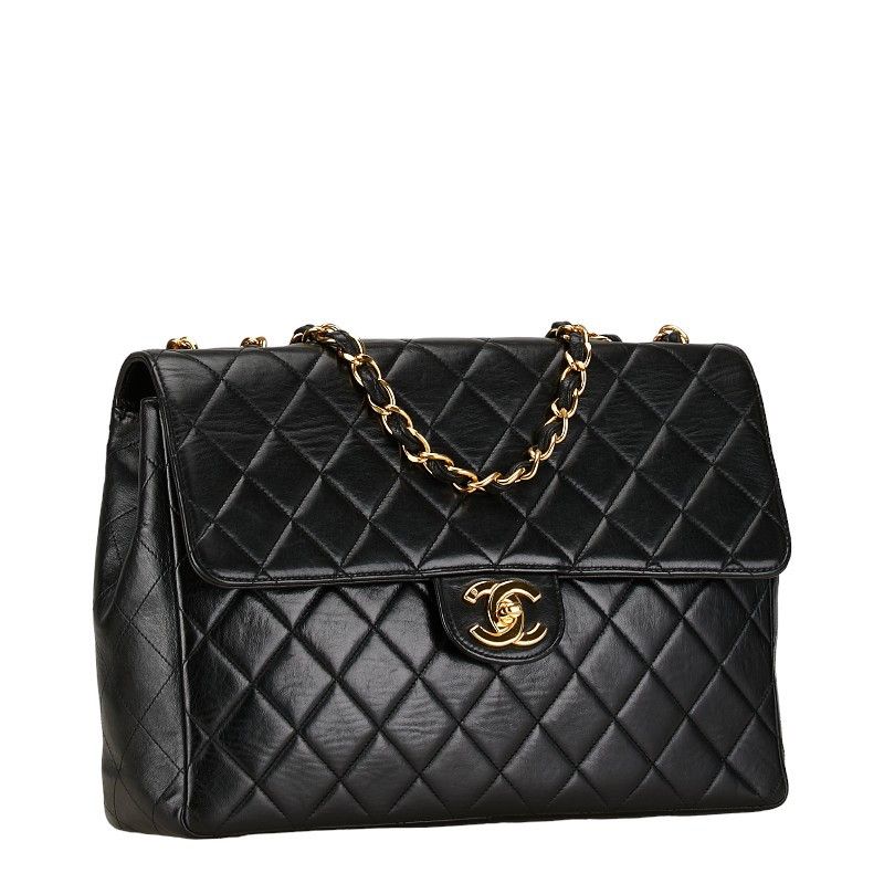 Chanel Chanel Chanel Coco Mark Matelasse Chain Shoulder Bag Leather Black Leather Shoulder Bag in Good Condition Size ONE SIZE - 2 Thumbnail