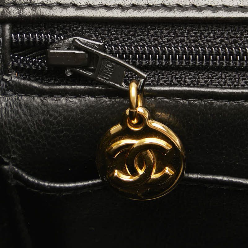 Chanel Chanel Chanel Coco Mark Matelasse Chain Shoulder Bag Leather Black Leather Shoulder Bag in Good Condition Size ONE SIZE - 7 Thumbnail