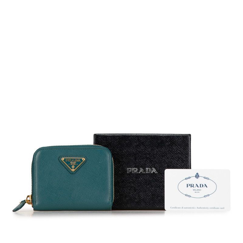 Prada Prada Prada 1M0268 Saffiano Coin Case Leather Coin Case 1M0268 DUTY FREE for USA Size ONE SIZE - 11 Thumbnail