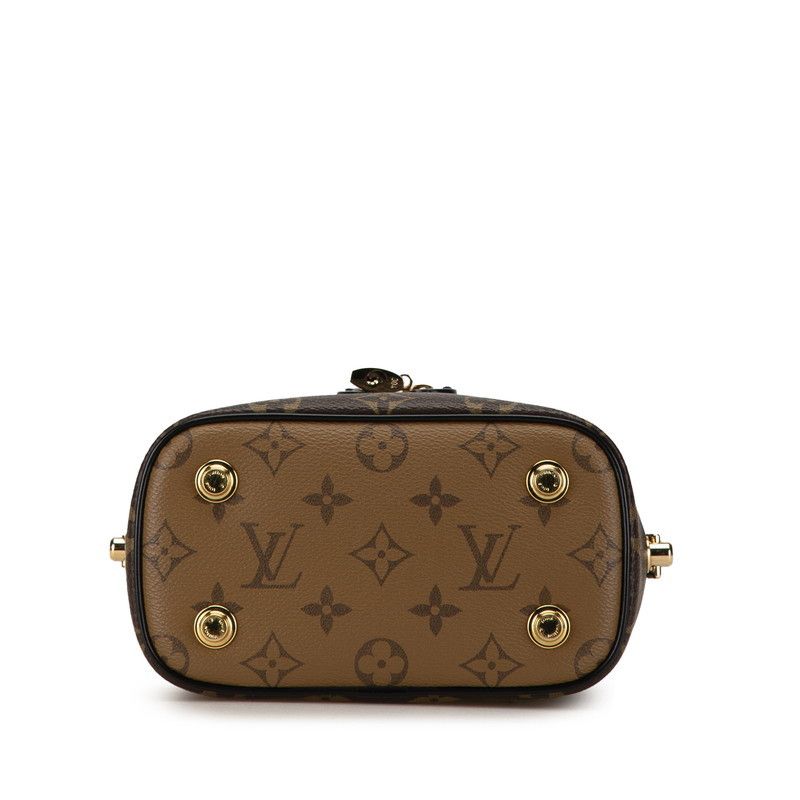 Louis Vuitton Louis Vuitton Louis Vuitton Monogram Vanity NV PM Chain Shoulder Bag M45165 Brown PVC Leather Canvas Shoulder Bag M45165 in Great Condition Size ONE SIZE - 3 Thumbnail