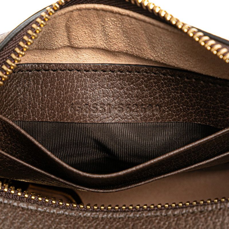 Gucci Gucci GUCCI PVC Leather Ophidia Half Moon 2way Bag Beige Brown 658551 Leather Handbag 658551 Size ONE SIZE - 8 Thumbnail