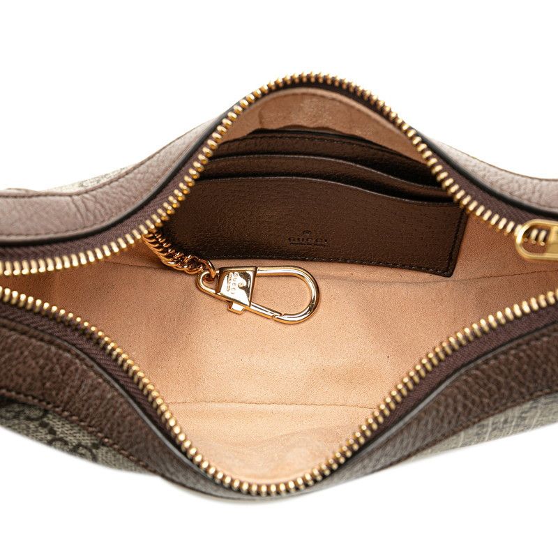Gucci Gucci GUCCI PVC Leather Ophidia Half Moon 2way Bag Beige Brown 658551 Leather Handbag 658551 Size ONE SIZE - 6 Thumbnail