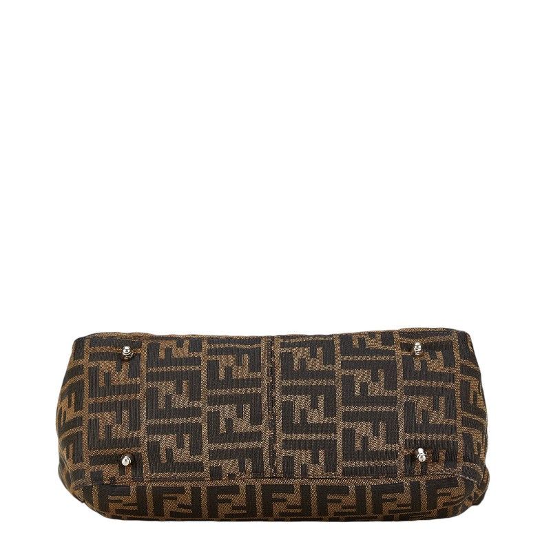 Fendi Fendi Fendi Zucca Canvas Leather Handbag 26329 Canvas Handbag 26329 in Very Good Condition Size ONE SIZE - 4 Thumbnail