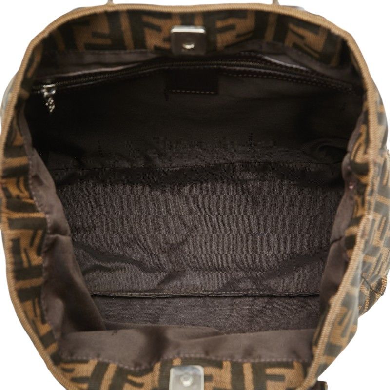 Fendi Fendi Fendi Zucca Canvas Leather Handbag 26329 Canvas Handbag 26329 in Very Good Condition Size ONE SIZE - 5 Thumbnail