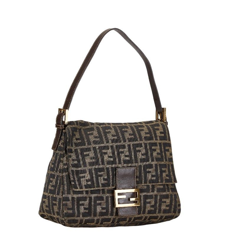 Fendi Fendi Fendi Canvas Leather Mamma Bucket Shoulder Bag Canvas Shoulder Bag in Very Good Condition Size ONE SIZE - 2 Thumbnail