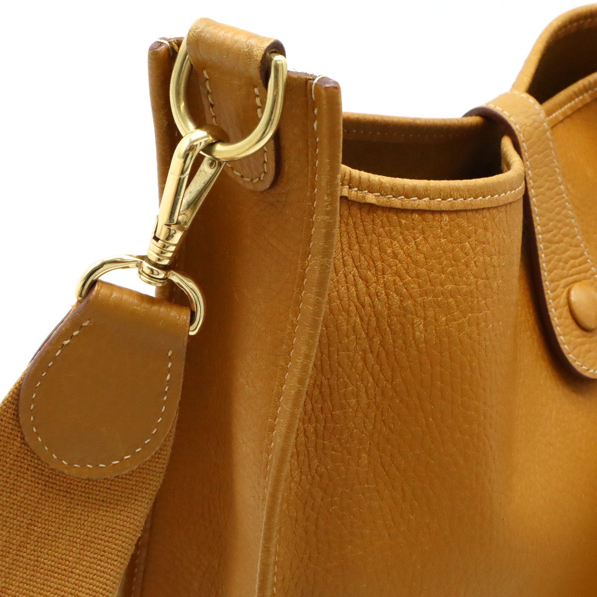Hermes Hermes Hermes Evelyne GM I Leather Shoulder Bag Brown Leather Shoulder Bag in Very Good Condition Size ONE SIZE - 4 Thumbnail