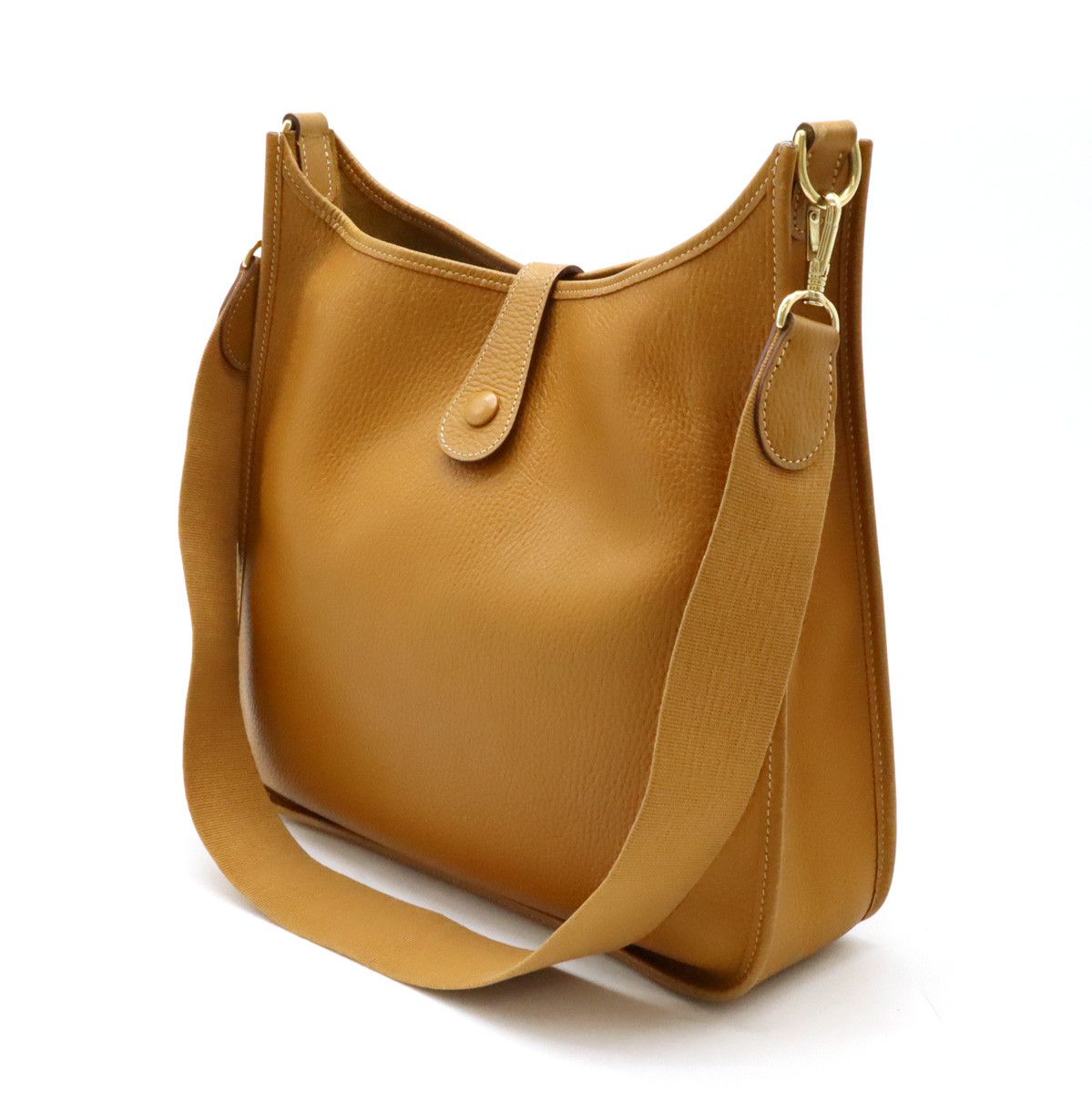 Hermes Hermes Hermes Evelyne GM I Leather Shoulder Bag Brown Leather Shoulder Bag in Very Good Condition Size ONE SIZE - 2 Thumbnail