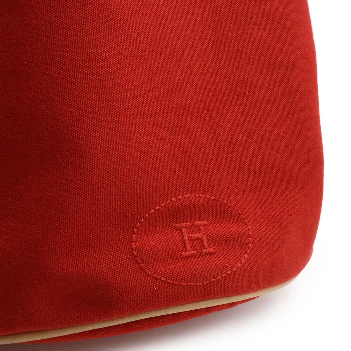 Hermes Hermes Hermes Canvas/Leather Polochon Mimile GM Shoulder Bag Canvas Shoulder Bag in Great Condition Size ONE SIZE - 7 Thumbnail