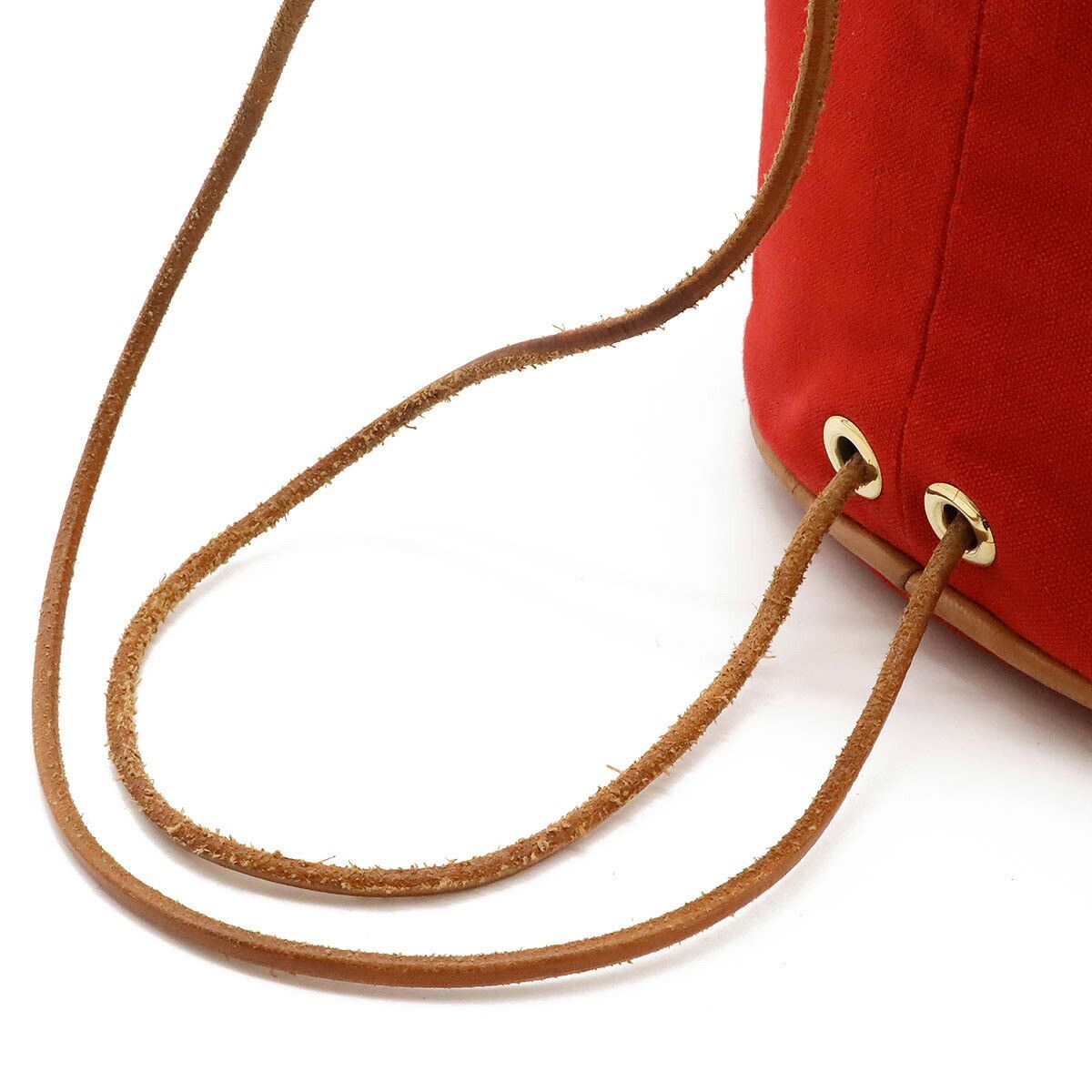 Hermes Hermes Hermes Canvas/Leather Polochon Mimile GM Shoulder Bag Canvas Shoulder Bag in Great Condition Size ONE SIZE - 6 Thumbnail