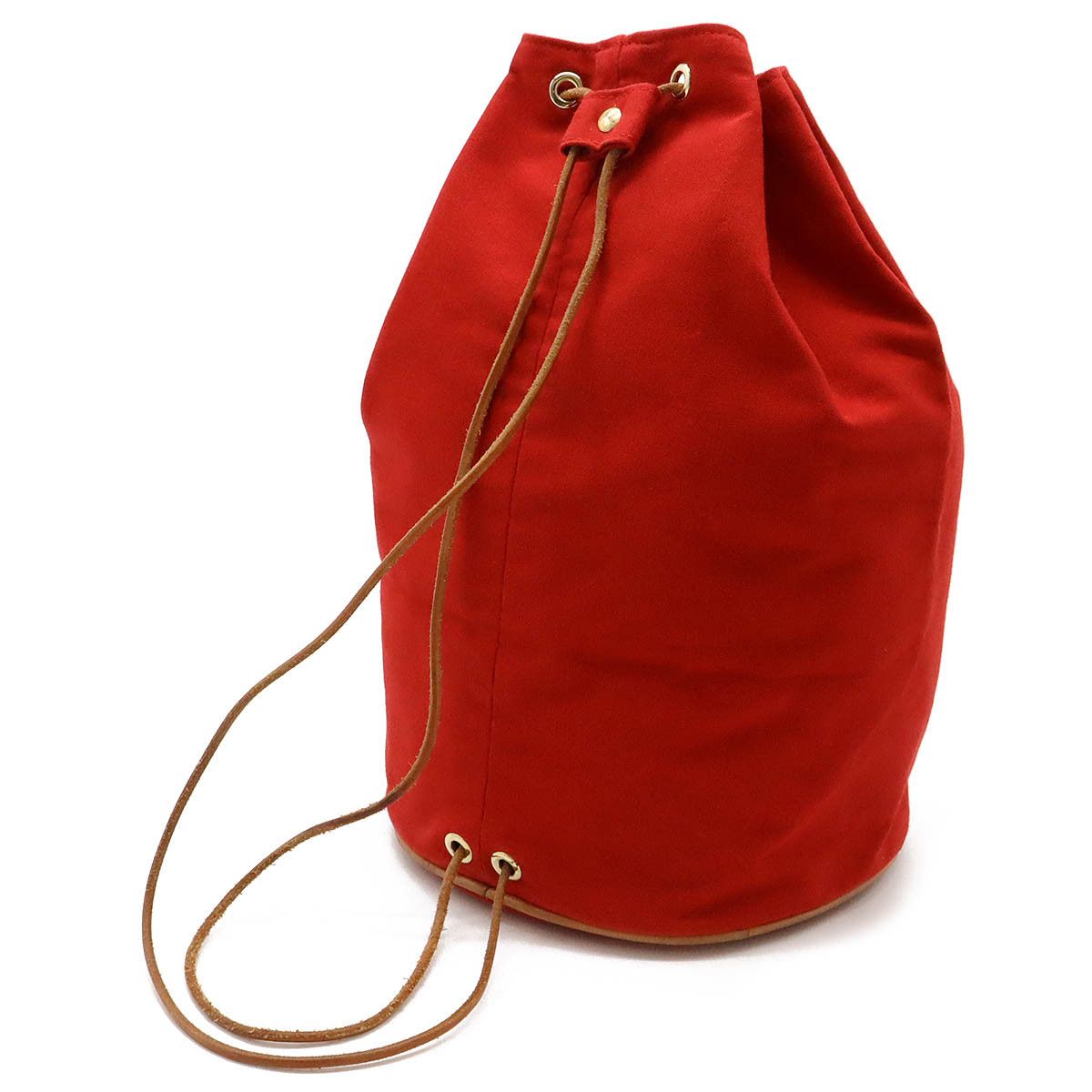 Hermes Hermes Hermes Canvas/Leather Polochon Mimile GM Shoulder Bag Canvas Shoulder Bag in Great Condition Size ONE SIZE - 2 Thumbnail