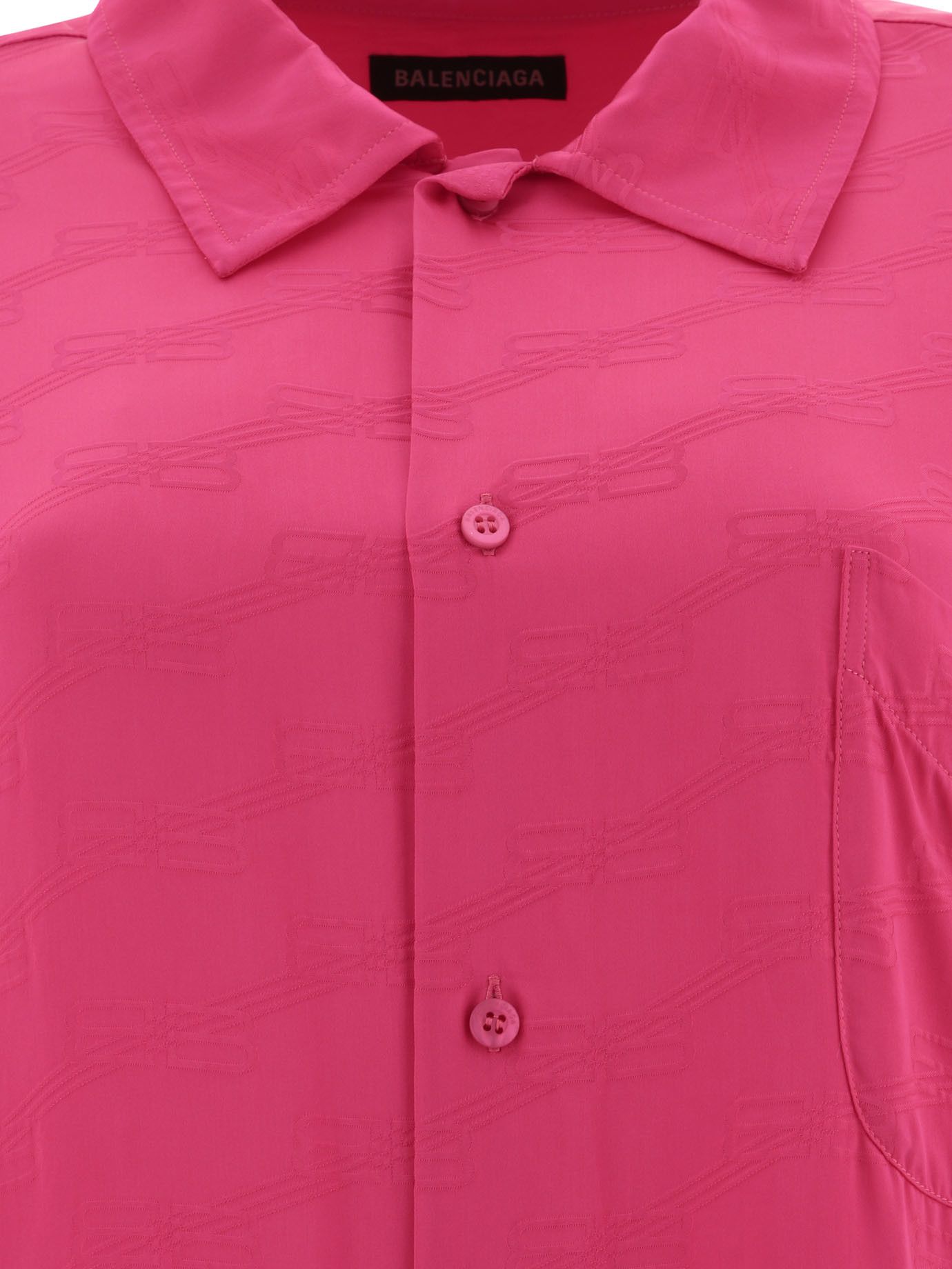 Balenciaga Shirt With Jacquard Logo Size XS / US 0-2 / IT 36-38 - 3 Thumbnail