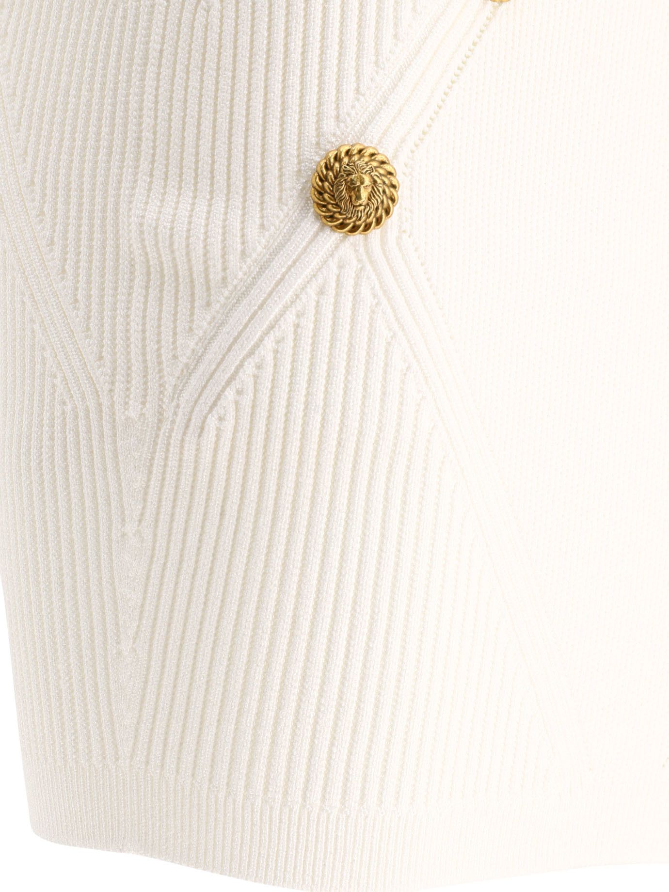 Balmain Knitted Skirt With Buttons Size 27" / US 4 / IT 40 - 4 Thumbnail