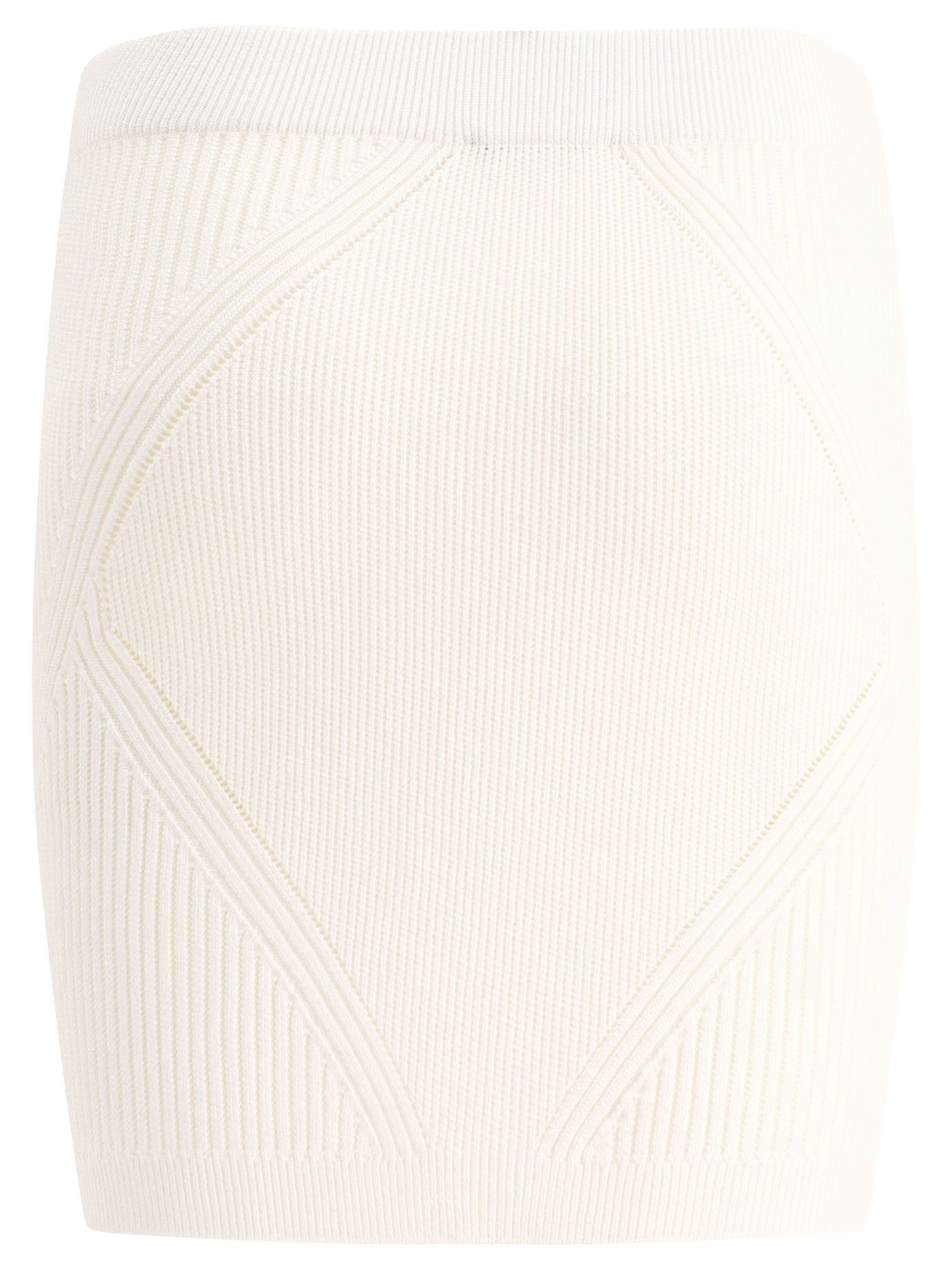 Balmain Knitted Skirt With Buttons Size 27" / US 4 / IT 40 - 2 Thumbnail