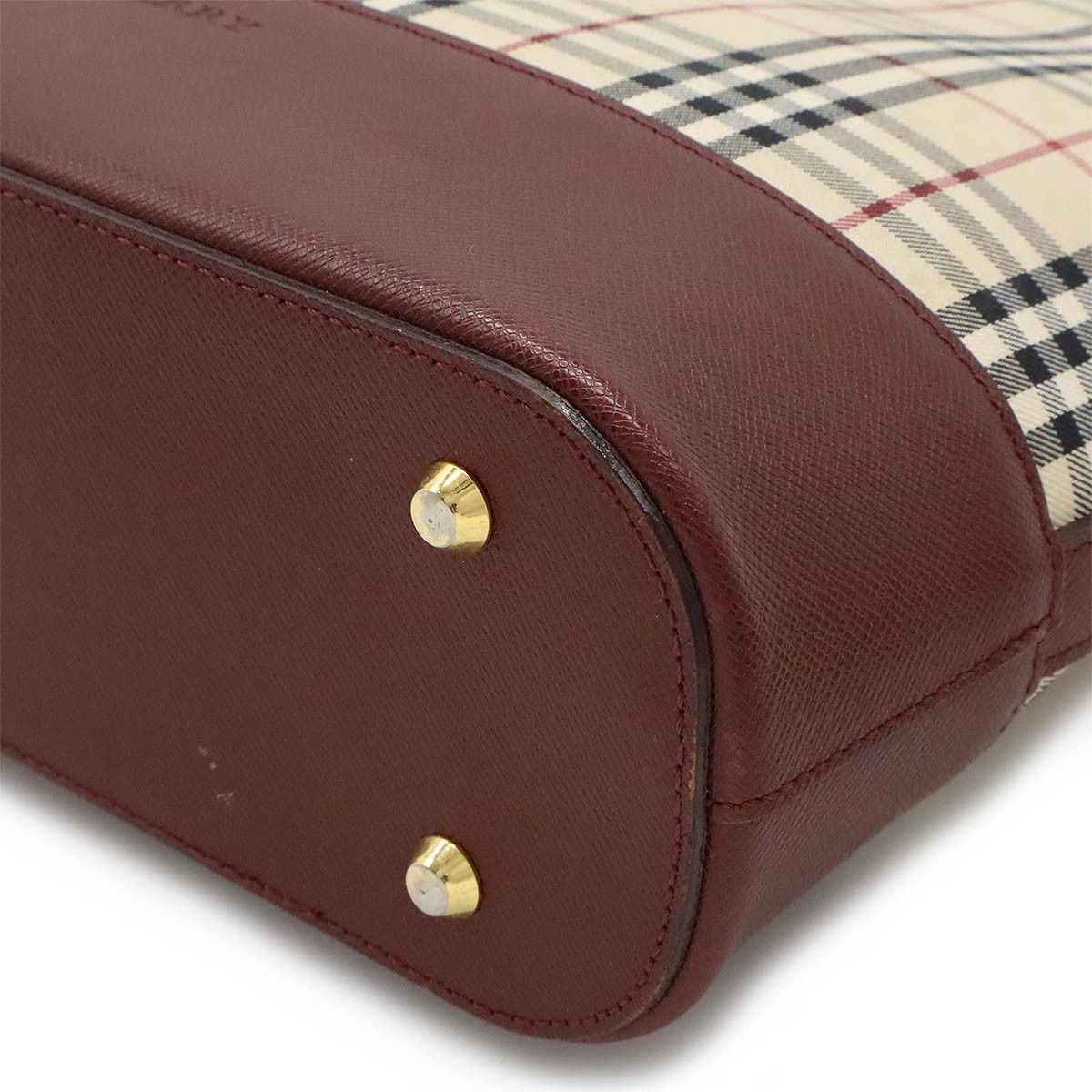 Burberry Burberry Burberry Nova Check Canvas/Leather Shoulder Bag Canvas Shoulder Bag in Very Good Condition Size ONE SIZE - 3 Thumbnail