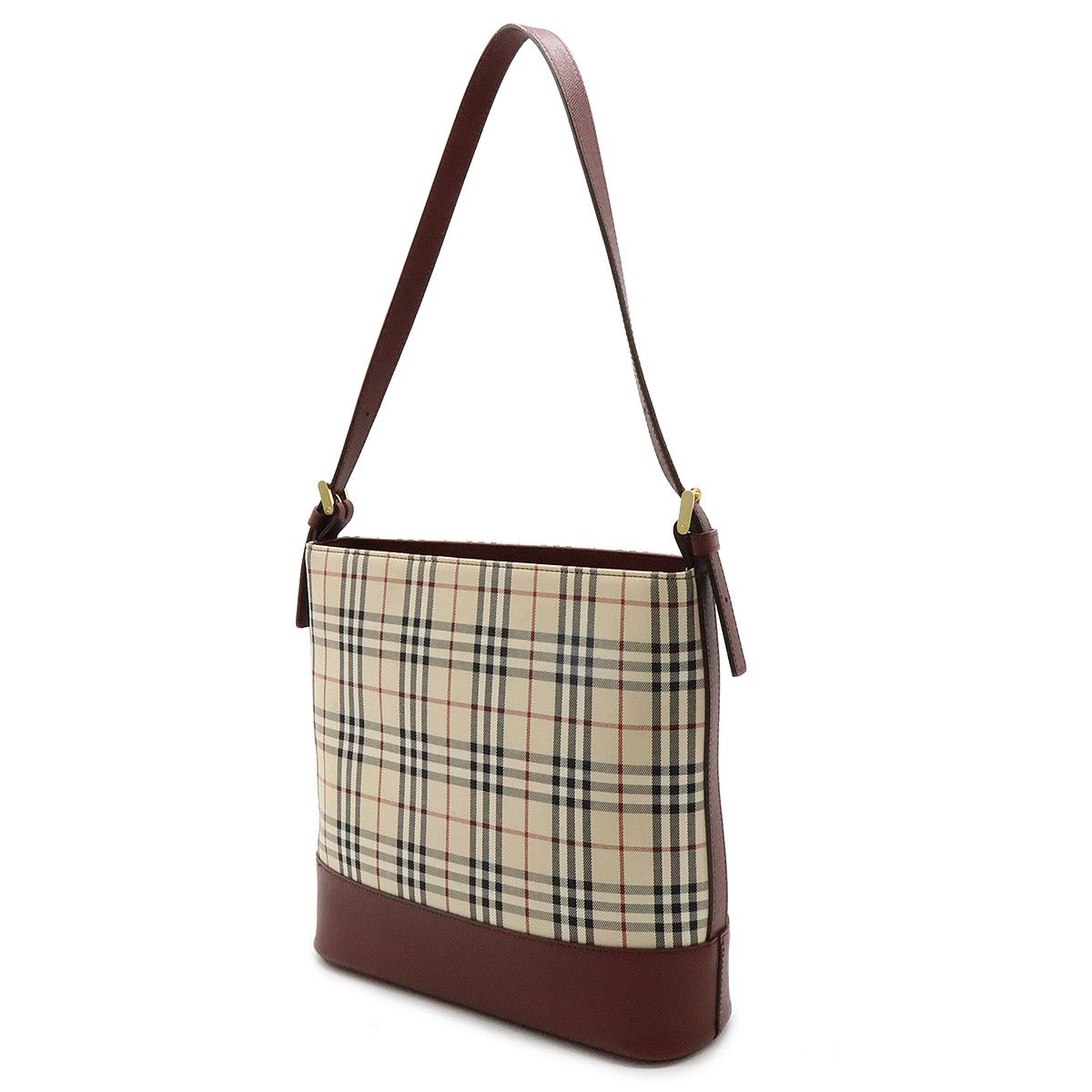 Burberry Burberry Burberry Nova Check Canvas/Leather Shoulder Bag Canvas Shoulder Bag in Very Good Condition Size ONE SIZE - 2 Thumbnail