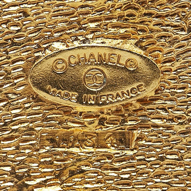 Chanel Chanel Chanel Coco Mark Rhombus Motif Brooch Gold Plated Metal Brooch in Great Condition Size ONE SIZE - 3 Thumbnail
