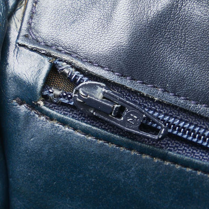 Fendi Fendi Fendi Leather Shoulder Bag Navy Leather Crossbody Bag in Very Good Condition Size ONE SIZE - 7 Thumbnail