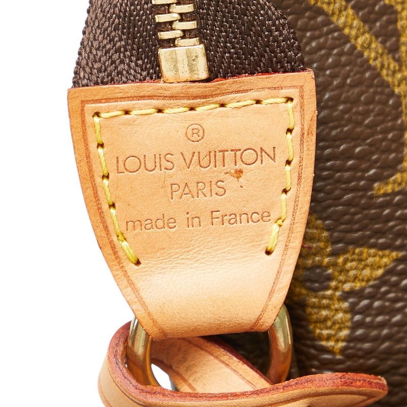 Louis Vuitton Louis Vuitton Louis Vuitton Monogram Pochette Accessoires Handbag M51980 Brown PVC Leather Canvas Clutch Bag M51980 in Very Good Condition Size ONE SIZE - 7 Thumbnail