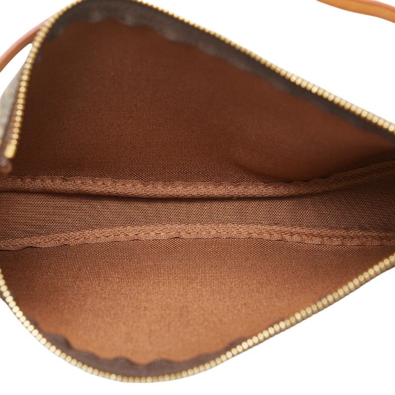 Louis Vuitton Louis Vuitton Louis Vuitton Monogram Pochette Accessoires Handbag M51980 Brown PVC Leather Canvas Clutch Bag M51980 in Very Good Condition Size ONE SIZE - 6 Thumbnail