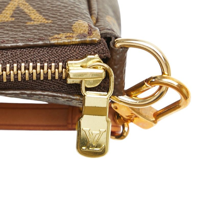 Louis Vuitton Louis Vuitton Louis Vuitton Monogram Pochette Accessoires Handbag M51980 Brown PVC Leather Canvas Clutch Bag M51980 in Very Good Condition Size ONE SIZE - 5 Thumbnail