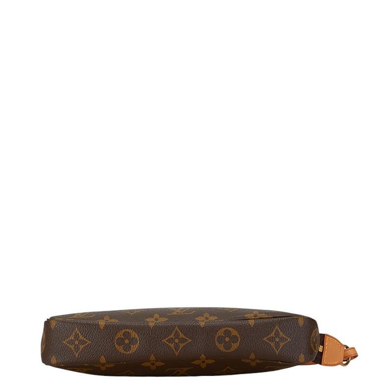 Louis Vuitton Louis Vuitton Louis Vuitton Monogram Pochette Accessoires Handbag M51980 Brown PVC Leather Canvas Clutch Bag M51980 in Very Good Condition Size ONE SIZE - 4 Thumbnail