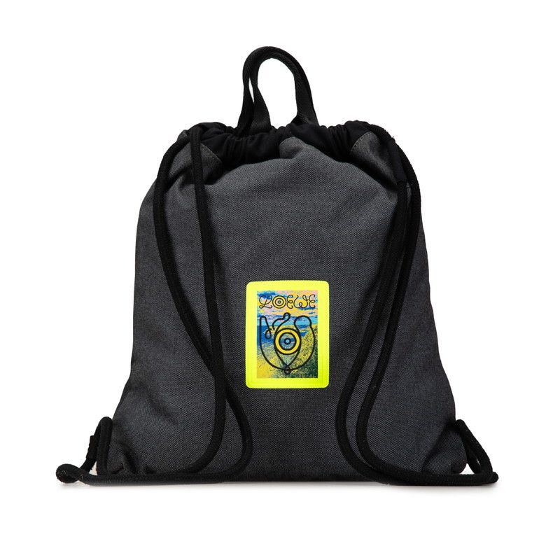 Loewe Loewe Loewe Anagram Denim Cotton Drawstring Backpack Cotton Backpack in Very Good Condition Size ONE SIZE - 3 Thumbnail