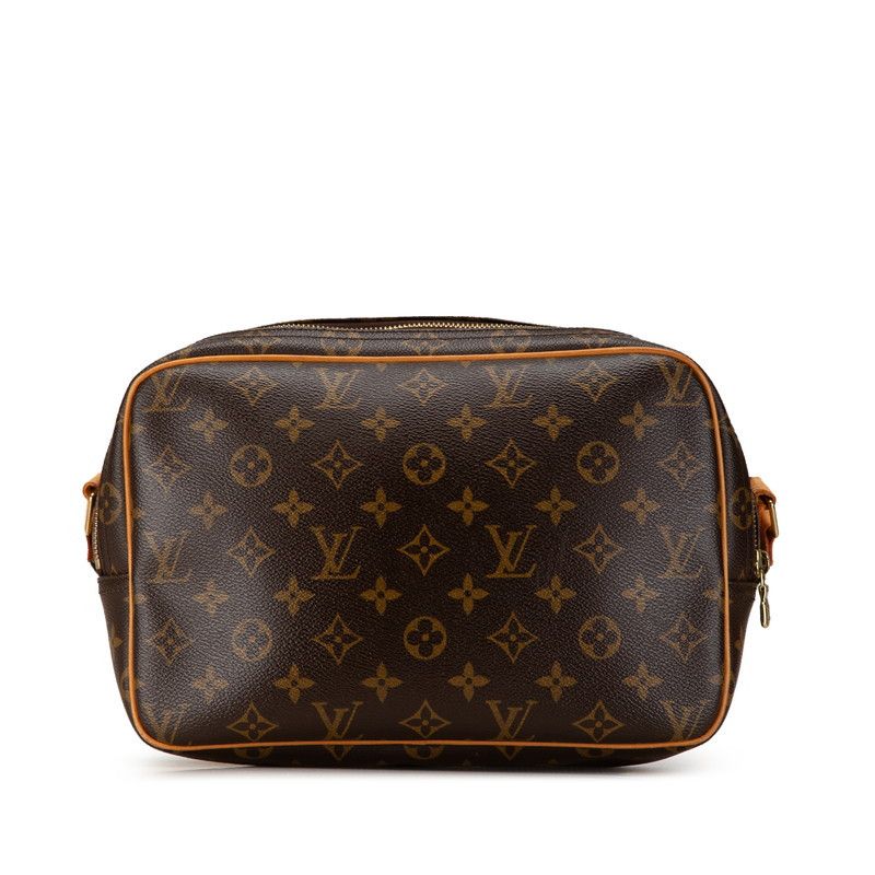 Louis Vuitton Louis Vuitton Louis Vuitton Monogram Reporter PM Shoulder Bag M45254 Brown PVC Leather Canvas Crossbody Bag M45254 in Very Good Condition Size ONE SIZE - 3 Thumbnail