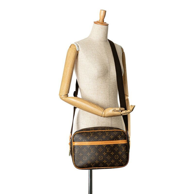 Louis Vuitton Louis Vuitton Louis Vuitton Monogram Reporter PM Shoulder Bag M45254 Brown PVC Leather Canvas Crossbody Bag M45254 in Very Good Condition Size ONE SIZE - 10 Thumbnail