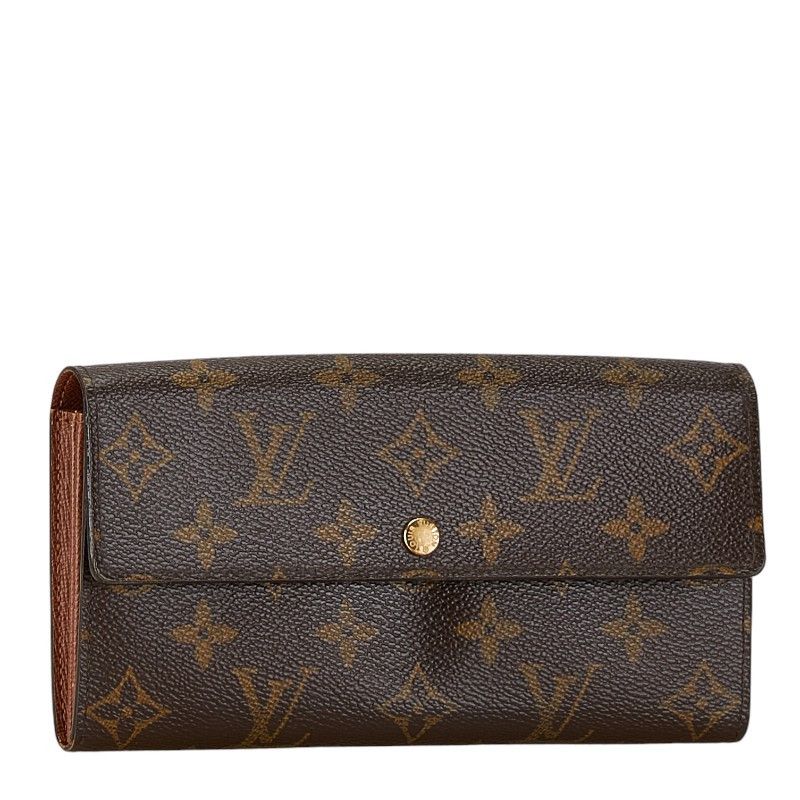Louis Vuitton Louis Vuitton Louis Vuitton Monogram Sarah Wallet M61734 Brown PVC Leather Canvas Long Wallet M61734 in Very Good Condition Size ONE SIZE - 2 Thumbnail