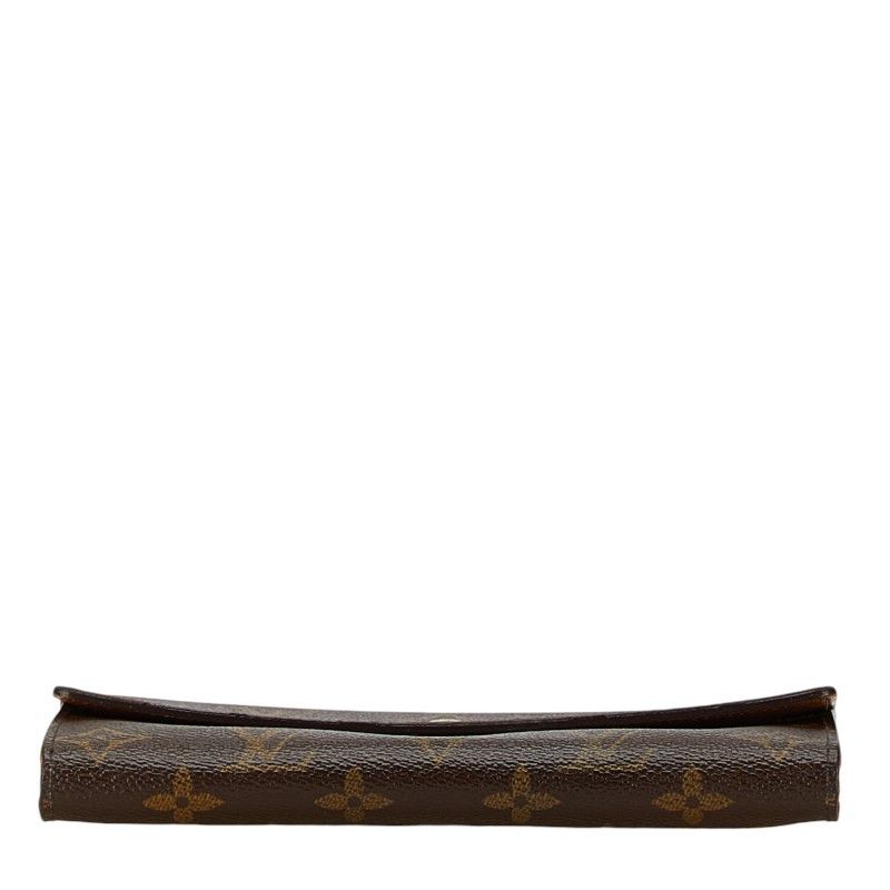Louis Vuitton Louis Vuitton Louis Vuitton Monogram Sarah Wallet M61734 Brown PVC Leather Canvas Long Wallet M61734 in Very Good Condition Size ONE SIZE - 4 Thumbnail
