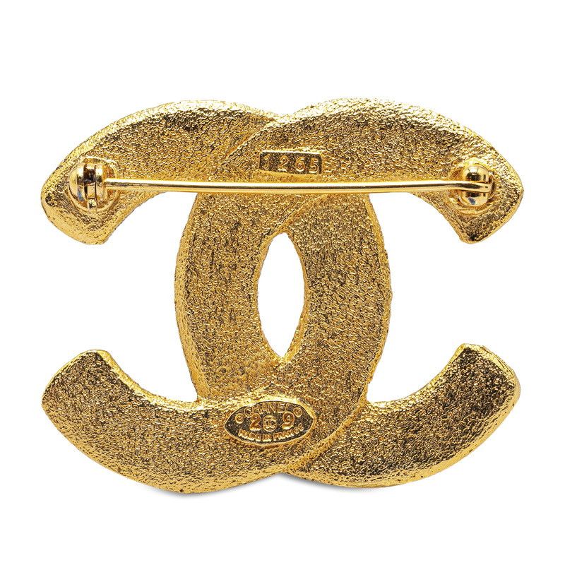 Chanel Chanel Chanel Vintage Gold Plated Brooch Metal Brooch in Great Condition Size ONE SIZE - 2 Thumbnail