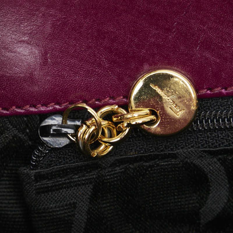Salvatore Ferragamo Salvatore Ferragamo Salvatore Ferragamo Gancini Leather Chain Shoulder Bag BV-210587 Leather Crossbody Bag BV-210587 in Very Good Condition Size ONE SIZE - 7 Thumbnail