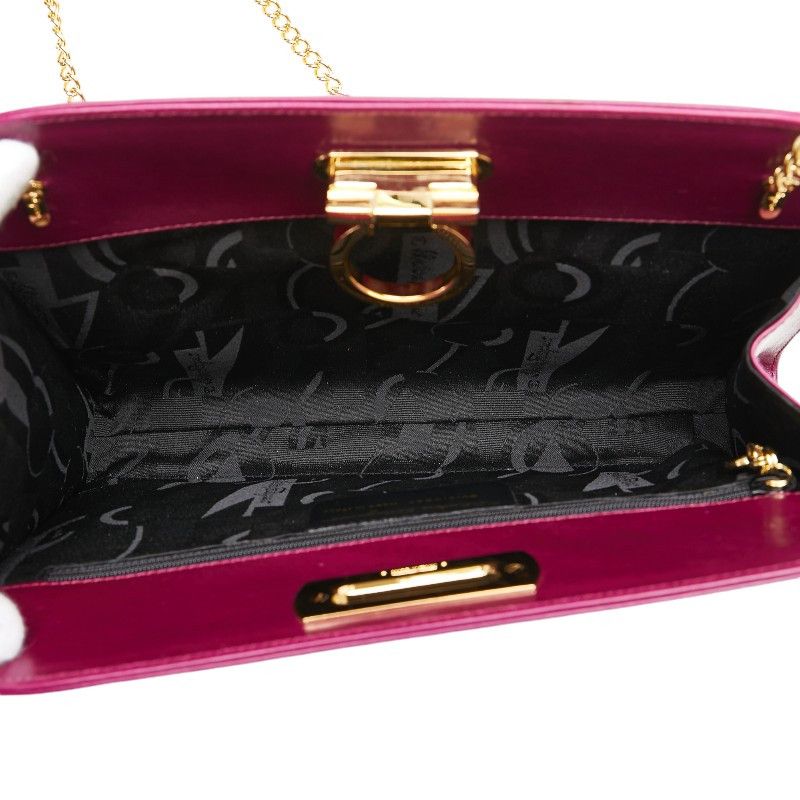 Salvatore Ferragamo Salvatore Ferragamo Salvatore Ferragamo Gancini Leather Chain Shoulder Bag BV-210587 Leather Crossbody Bag BV-210587 in Very Good Condition Size ONE SIZE - 6 Thumbnail