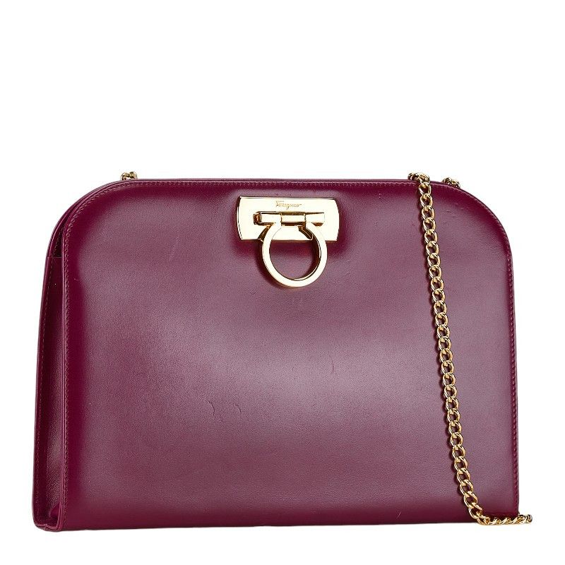 Salvatore Ferragamo Salvatore Ferragamo Salvatore Ferragamo Gancini Leather Chain Shoulder Bag BV-210587 Leather Crossbody Bag BV-210587 in Very Good Condition Size ONE SIZE - 2 Thumbnail