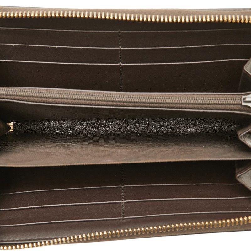Gucci Gucci Gucci GG Canvas Interlocking G Long Wallet 308012 Beige Brown Canvas Long Wallet 308012 in Very Good Condition Size ONE SIZE - 6 Thumbnail