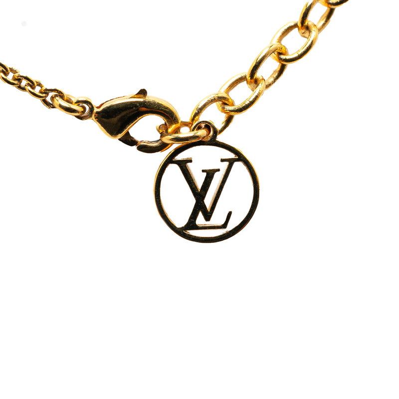 Louis Vuitton Louis Vuitton Louis Vuitton Essential V Necklace M61083 Gold Plated Metal Necklace M61083 in Very Good Condition Size ONE SIZE - 3 Thumbnail