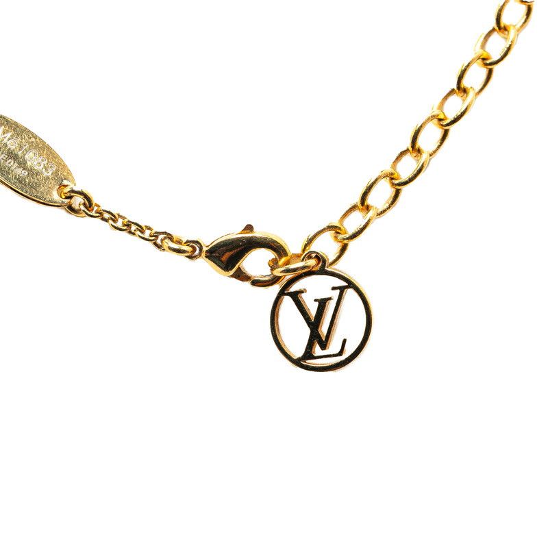 Louis Vuitton Louis Vuitton Louis Vuitton Essential V Necklace M61083 Gold Plated Metal Necklace M61083 in Very Good Condition Size ONE SIZE - 2 Thumbnail