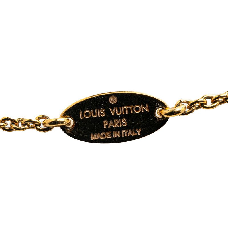 Louis Vuitton Louis Vuitton Louis Vuitton Essential V Necklace M61083 Gold Plated Metal Necklace M61083 in Very Good Condition Size ONE SIZE - 4 Thumbnail