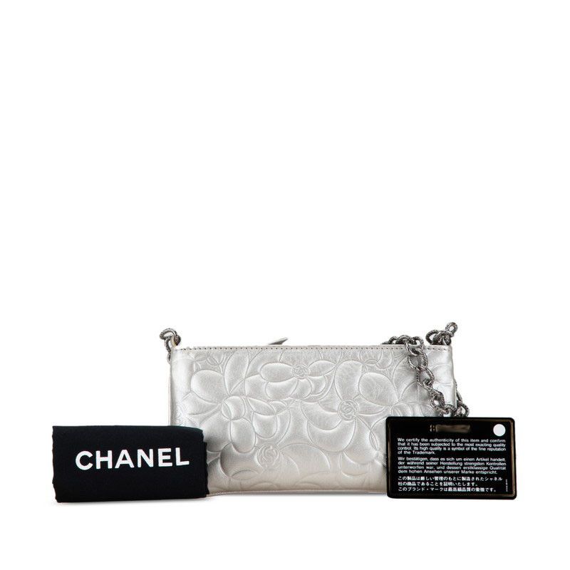 Chanel Chanel Chanel Camellia Chain Leather Handbag Leather Handbag 8番台 in Very Good Condition Size ONE SIZE - 9 Thumbnail