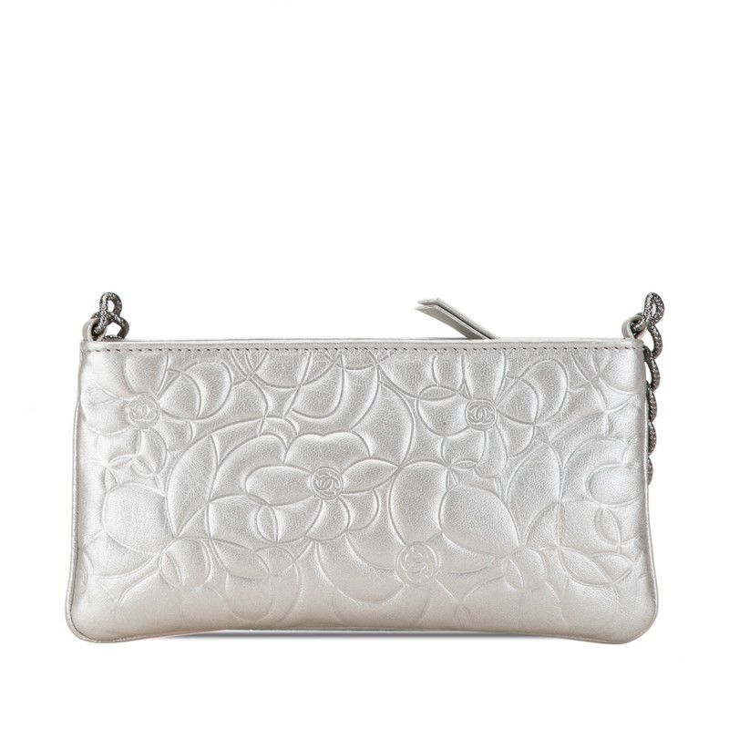 Chanel Chanel Chanel Camellia Chain Leather Handbag Leather Handbag 8番台 in Very Good Condition Size ONE SIZE - 3 Thumbnail