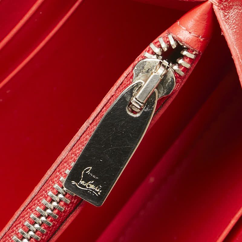 Christian Louboutin Christian Louboutin Christian Louboutin White Leather Studded Long Wallet Leather Long Wallet in Very Good Condition Size ONE SIZE - 11 Thumbnail