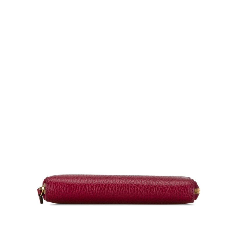 Gucci Gucci Gucci Leather Round Zipper Long Wallet 420113 Leather Long Wallet 420113 in Very Good Condition Size ONE SIZE - 4 Thumbnail