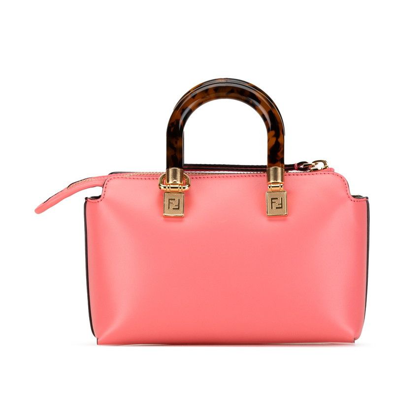 Fendi Fendi Fendi By The Way Mini Handbag 2WAY 8BS067 Pink Calf Leather Leather Handbag 8BS067 in Excellent Condition Size ONE SIZE - 4 Thumbnail