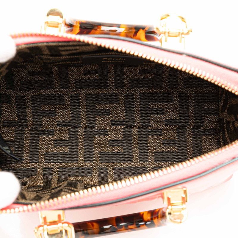 Fendi Fendi Fendi By The Way Mini Handbag 2WAY 8BS067 Pink Calf Leather Leather Handbag 8BS067 in Excellent Condition Size ONE SIZE - 7 Thumbnail