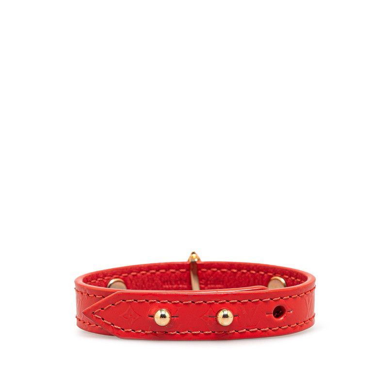 Louis Vuitton Louis Vuitton Louis Vuitton Monogram Flower Leather Bracelet M6535 Leather Bracelet M6535 in Very Good Condition Size ONE SIZE - 3 Thumbnail