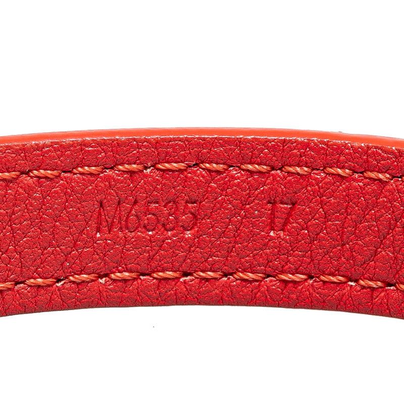 Louis Vuitton Louis Vuitton Louis Vuitton Monogram Flower Leather Bracelet M6535 Leather Bracelet M6535 in Very Good Condition Size ONE SIZE - 4 Thumbnail