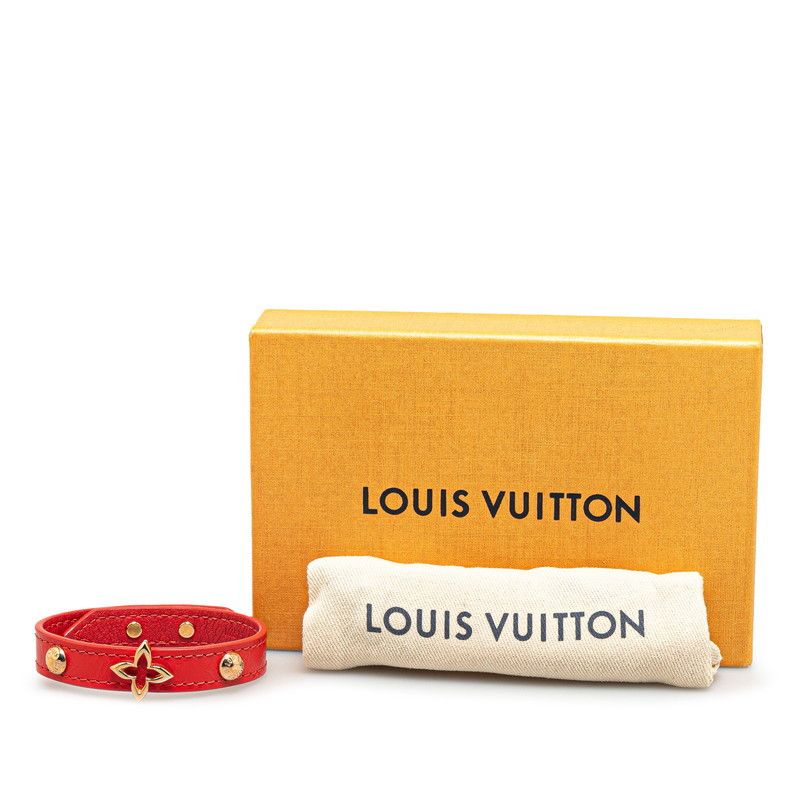 Louis Vuitton Louis Vuitton Louis Vuitton Monogram Flower Leather Bracelet M6535 Leather Bracelet M6535 in Very Good Condition Size ONE SIZE - 7 Thumbnail